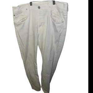 Hudson Jeans White Blake Slim Straight‎ Pants size 36